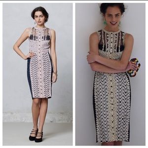 Byron Lars Beguile Lasercut Sheath Dot Dress